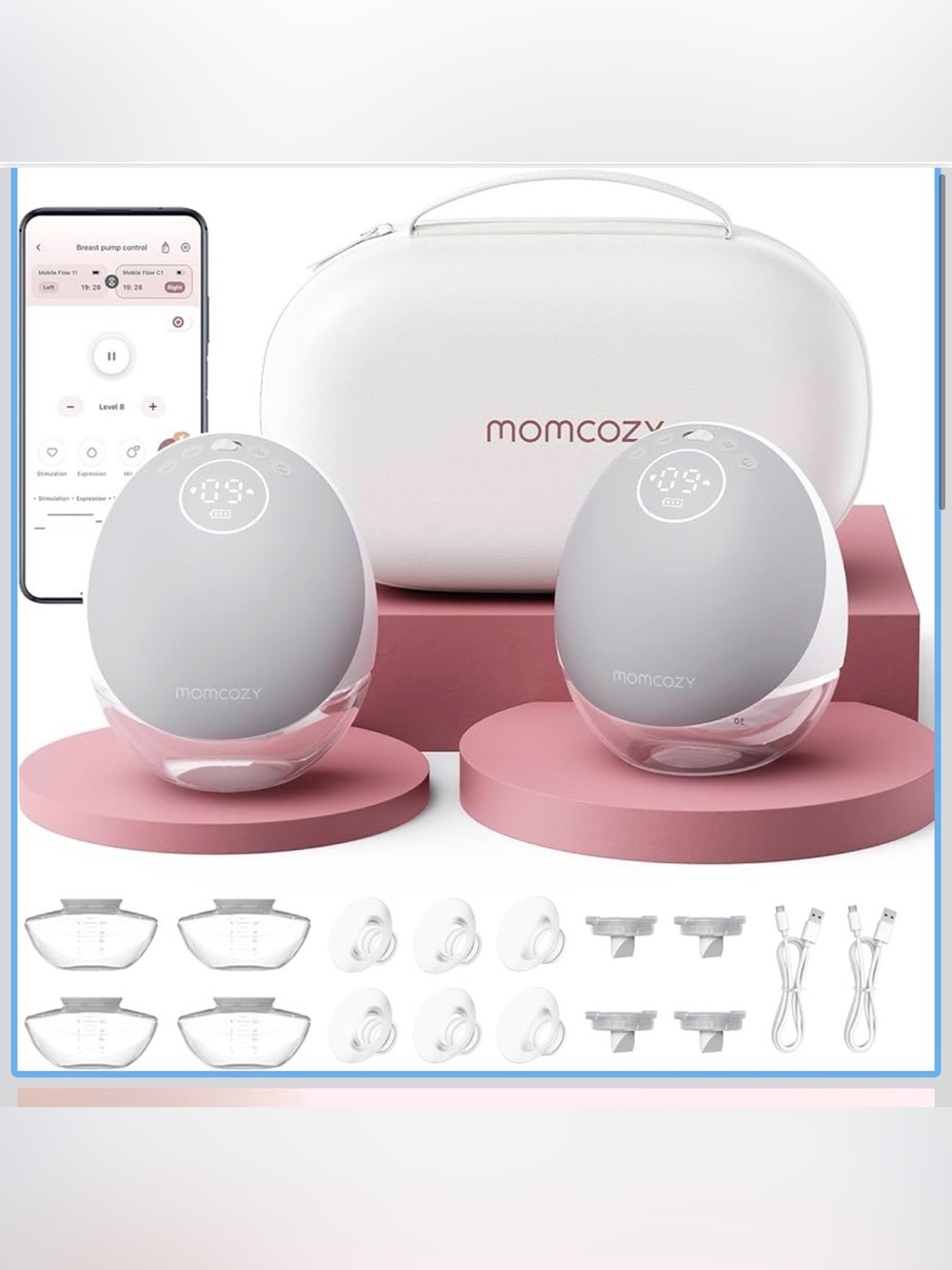 Brand new Momcozy l breast Pump Hands Free Upgraded Mobile Flow | M9